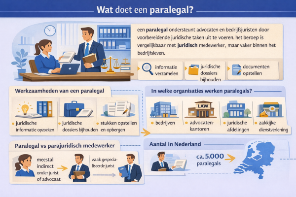 Alles over het beroep paralegal Wat doet een paralegal